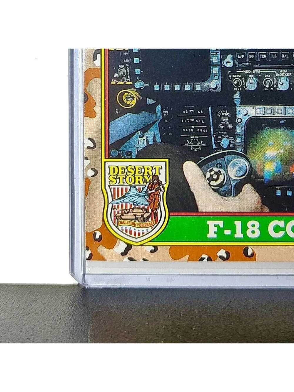 F/A-18 Cockpit 1991 Topps Desert Storm #64 Card